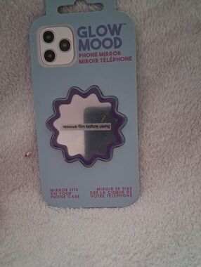 Purple Phone Mirror Adhesive - Decorative Phone Accessory